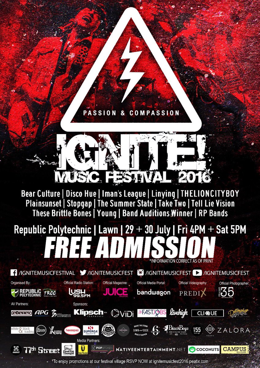 Come down on the 29 &amp; 30 July and see all that we have in stall for you! 😂💪
 #IGNITEMUSICFEST