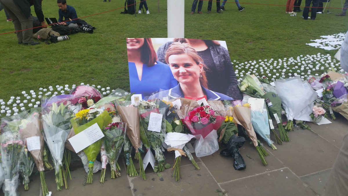 IanMoules's tweet photo. #JoCox's memorial #WestminsterSquare https://t.co/xEvVjXqFQq