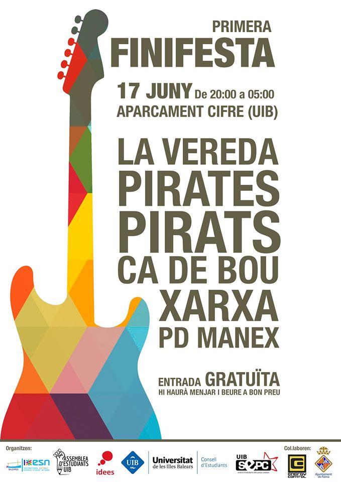 La I Finifesta de la <a href="/UIBuniversitat/">Universitat de les Illes Balears - UIB</a> tendrà lloc avui! Concerts, menjar i bon ambient!

ow.ly/KhMo301m9SH