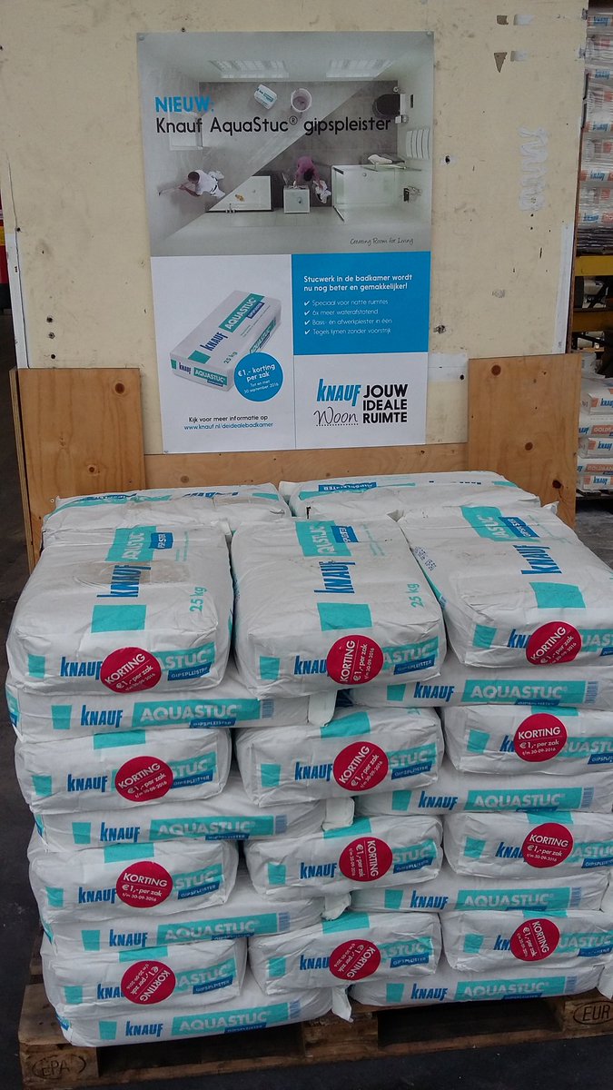 Heb jij al de <a href="/KnaufNL/">Knauf NL</a> #Aquastuc  geprobeerd? Doe het nu en profiteer van de actiekorting tot 30 september.
