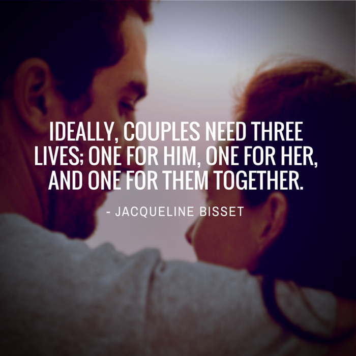 cchallengescom's tweet image. "Ideally, #couples need three lives; one for him, one for her, and one for them #together."
#quote #quoteoftheday