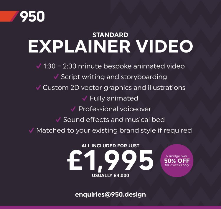950design's tweet photo. Have you ever thought about an Explainer video? An ideal way to promote your business. Check out our AMAZING Offer. https://t.co/L5lpYR8GYZ
