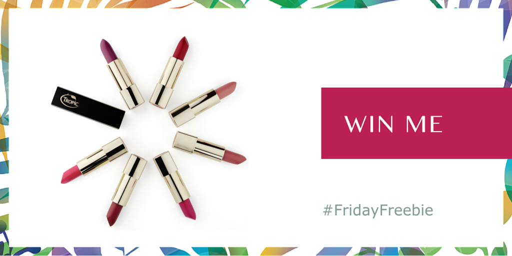 TropicSkincare's tweet photo. #FridayFreebie! For the chance to #win a Colour Click Lipstick of your choice, follow and RT! https://t.co/KUSn1rui04