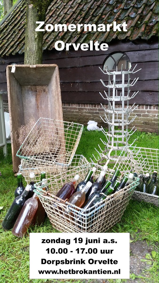 MolenKropswolde's tweet image. Zondag 19 juni staan wij op de Zomermarkt in Orvelte.