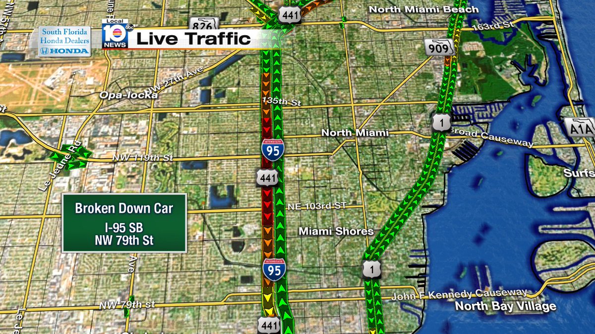 Crash on I-95 SB & NW 79th St #TRAFFIC #MIAMI https://t.co/jHEROXyscY