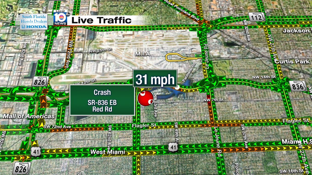 Crash on SR-836 EB and Red Rd #TRAFFIC #MIAMI https://t.co/p1DTdptniH