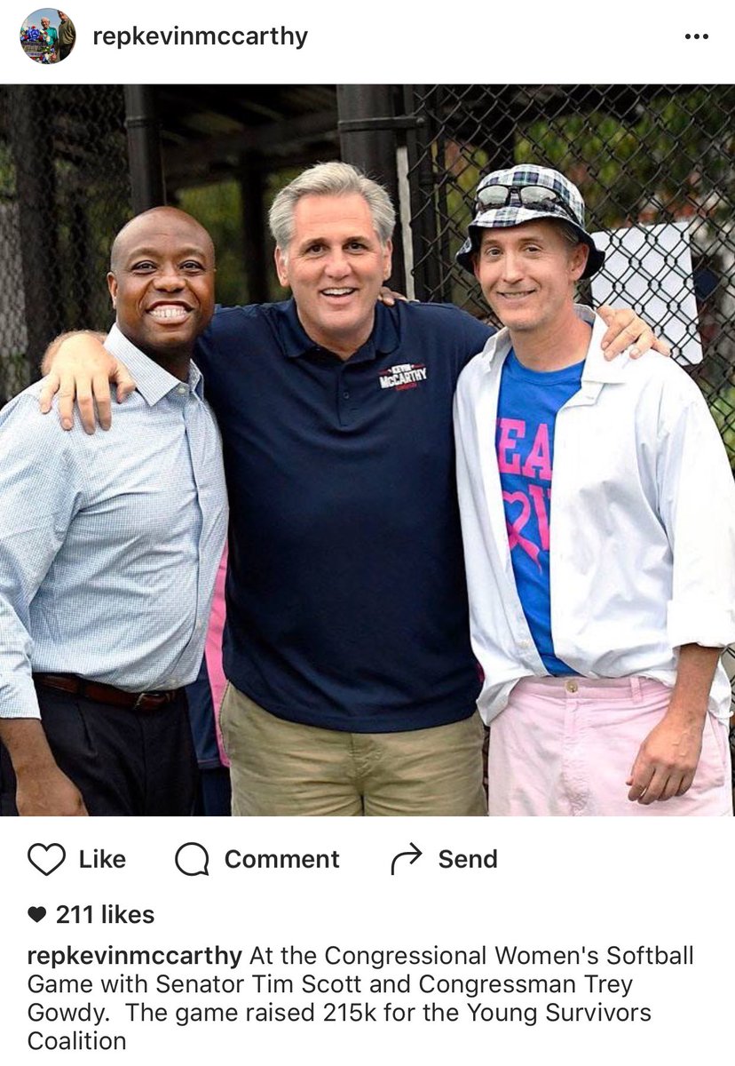 frankthorp's tweet image. This pic of @SenatorTimScott, @GOPLeader &amp;amp; @TGowdySC (!) at the #CWSG on Wednesday: