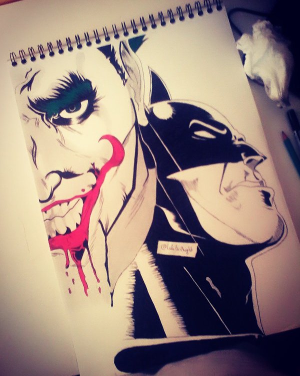 luluto2night's tweet photo. #drawing #draw #DrawMyLife #blogger #blogging #TheJoker #thedarkknight https://t.co/cK9X3FSwVK