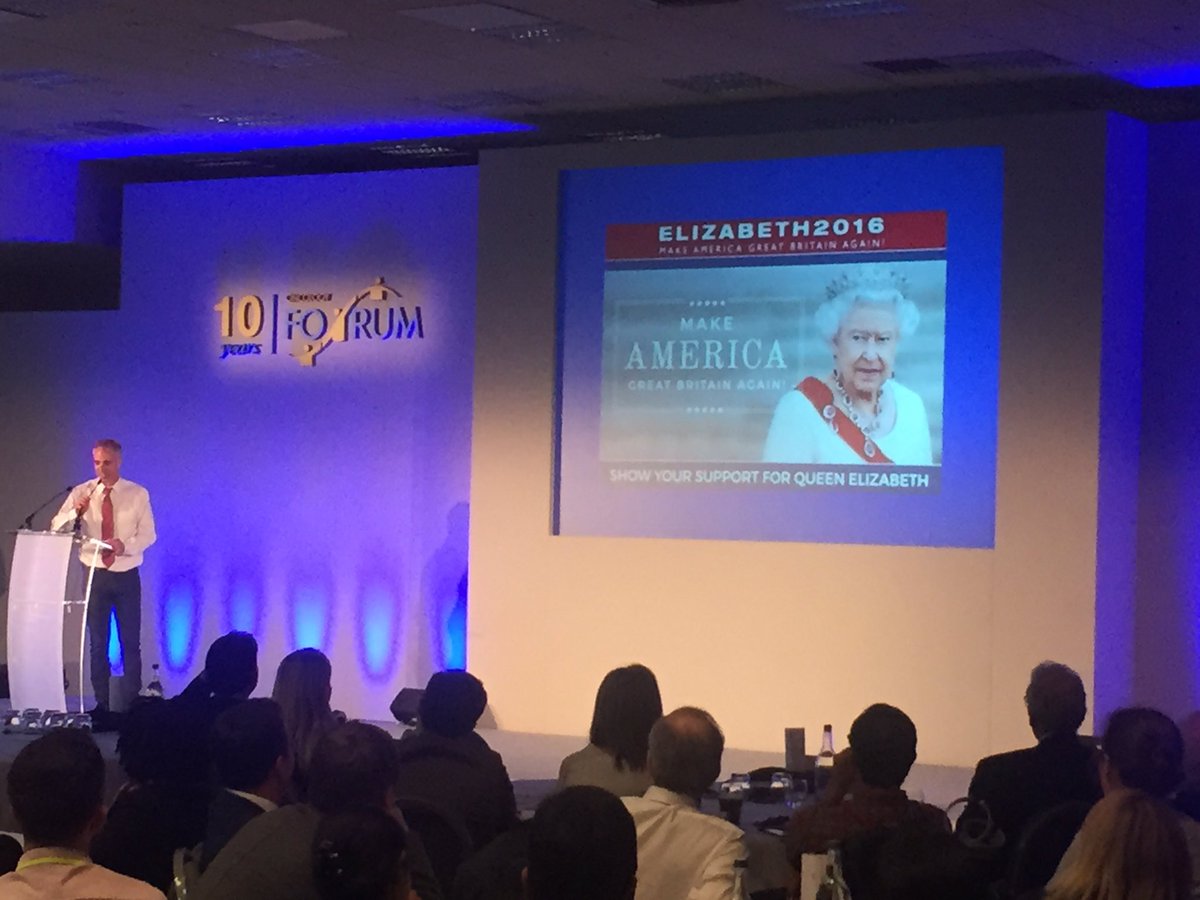 pharmaphorum's tweet photo. Prof Zietman's answer to the US election! #OF16 https://t.co/7nQdzyaJwc