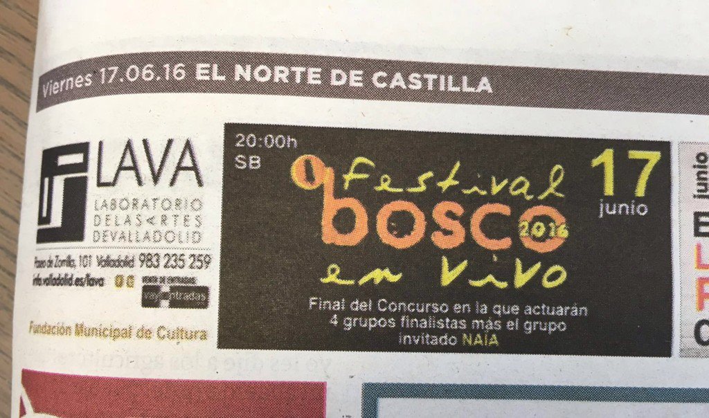 naiaespacio's tweet image. @ConciertosVa en @nortecastilla hoy @LavaVLL junto a @Ecosdlahysteria @LuzNegraThrash @DanielGuantes y #Cheroot
