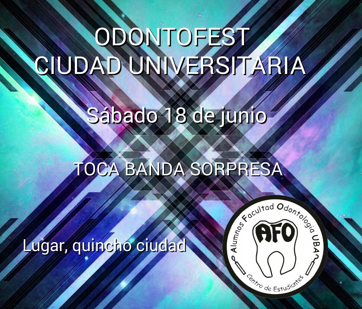 CEFO_UBA's tweet photo. #ciudad #odontofest @odontoUBA https://t.co/oDKDI7BXlL