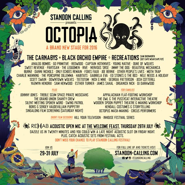 StandonCalling's tweet photo. The Octopia Stage arrives at Standon Calling! @WeAreOctopia present a line up of music, cabaret, theatre and more! https://t.co/HuXzDC11Uz
