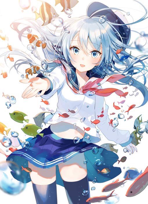 柚希きひろ 涼しげな響を描きました サークル なのです帝国 さんからスリーブなどで頒布される予定です 宜しくお願いします