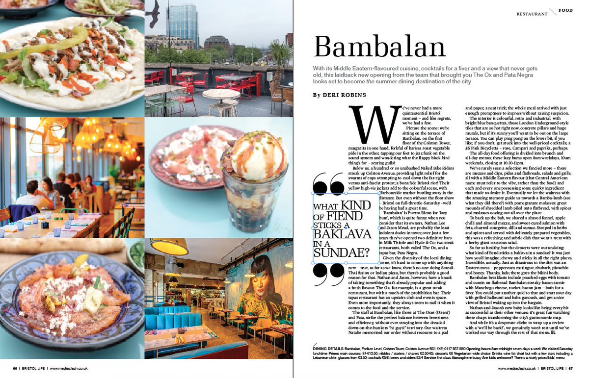 Sunshine cooking! find out what we thought of <a href="/BAM_BA_LAN/">Bambalan</a> – we're going back tomorrow for a family birthday lunch!