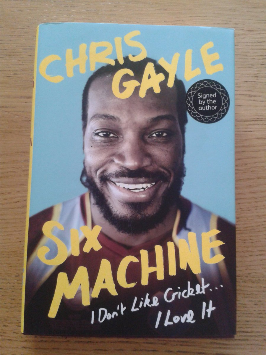 Lak_sandhu's tweet photo. @WstonesSport Thanks for the signed @henrygayle book! #FDCG #SixMachine #Legend https://t.co/JAHYRStsrZ
