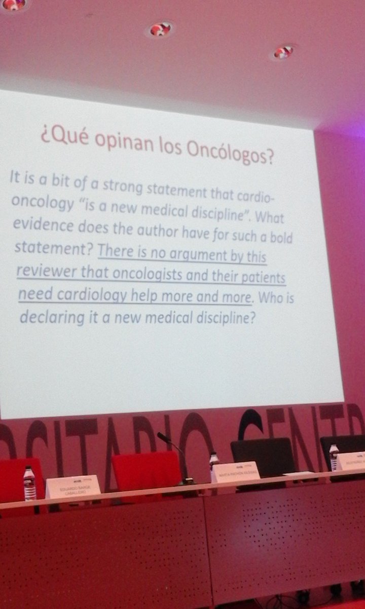 #ICoviedo16
Prevencion y seguimiento de pacientes en riesgo cardiotoxicidad. Que opinan oncologos? Dr X  Bosch