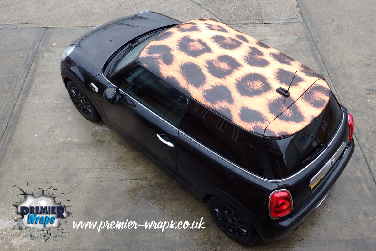 PremierSignsLtd's tweet photo. Custom leopard print vinyl roof wrap #leopardprint @3MWrapsUK @William_Smiths #premierwraps #premiersigns #IJ170 https://t.co/lvdr264KGw