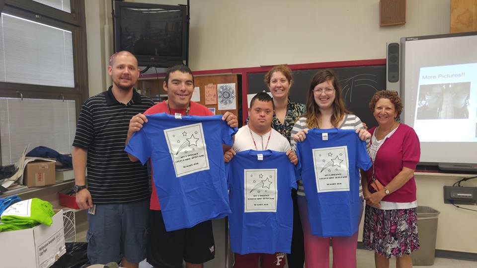 LHS Transition Services finished up the year making personalized t-shirts for a local summer camp! <a href="/Bridgetbaill/">Bridget Baill</a>
