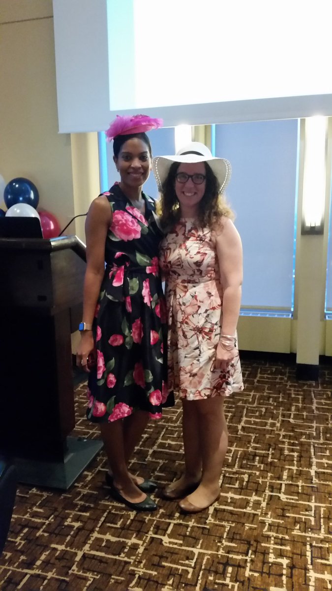 emzla33's tweet photo. Two lovely @BurnsGrp ladies celebrating @WTSPhiladelphia Night at the Races! What a fantastic event! #WTSPhilly https://t.co/tliH1p5znj