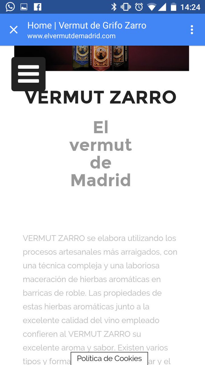 Esta semana introducimos el Vermut Zarro, típico de Madrid. Porque está espectacular y porque somos madrileños!
