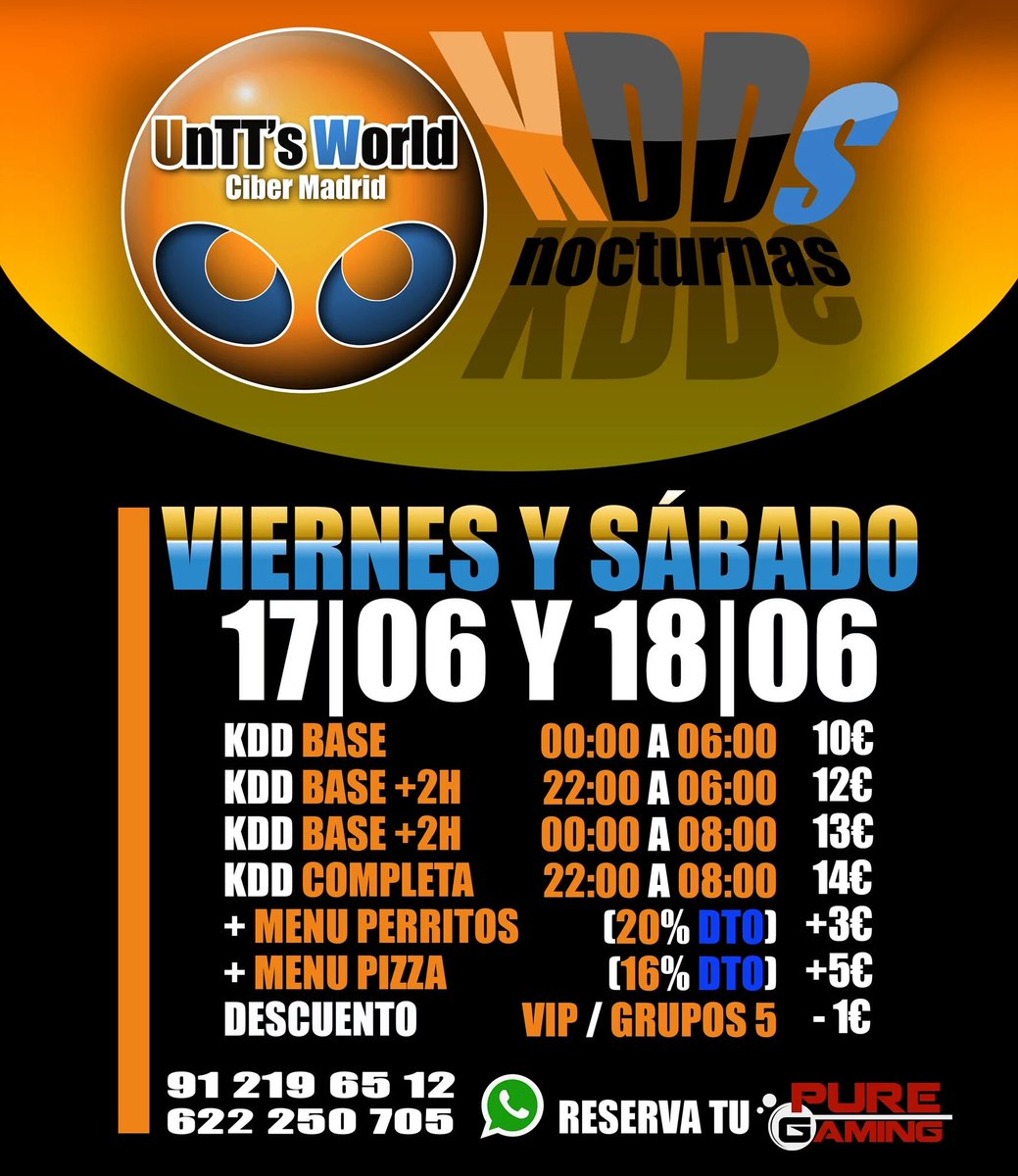 TukerHS's tweet photo. ¡Madrileños! ¿Queréis resolver un antiguo pique entre coleguillas gamers? Más info MD :D NOCTURNA EN @UnTTsWorld https://t.co/uYdB9BaQ98