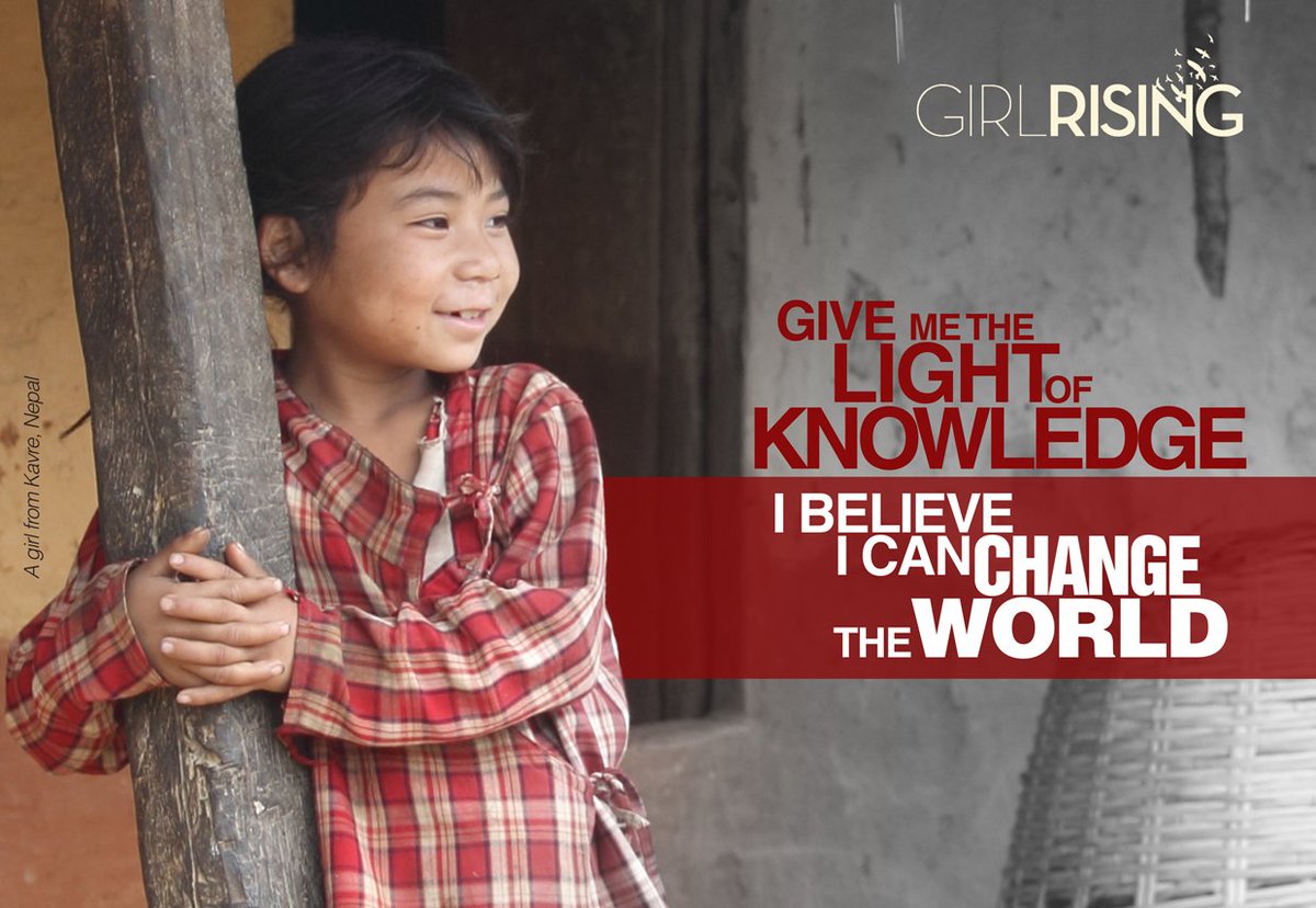 Education changes everything. Loving this #GirlRising inspired graphic from our friend Sumi in Nepal.