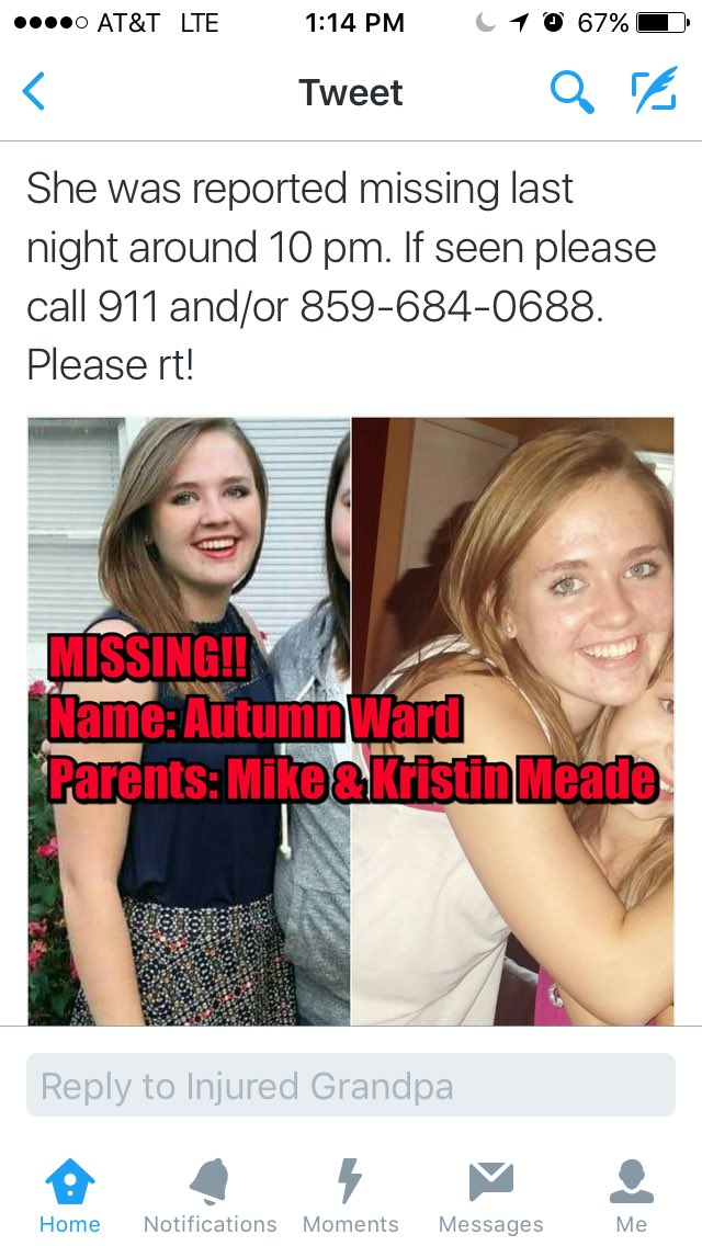 _bryce_tea's tweet photo. Hey, call the number below if you found or saw Autumn!!!! #keepherinyourprayers https://t.co/jN2yGGIOlf