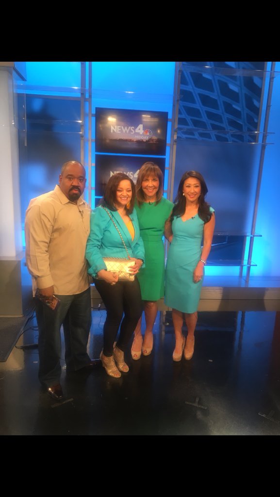 Barbara Harrison, Eun Yang, Roosevelt Jackson and I @NBC Midday DC! #UnseenPresence 
#HowardTheatre 
#June18th