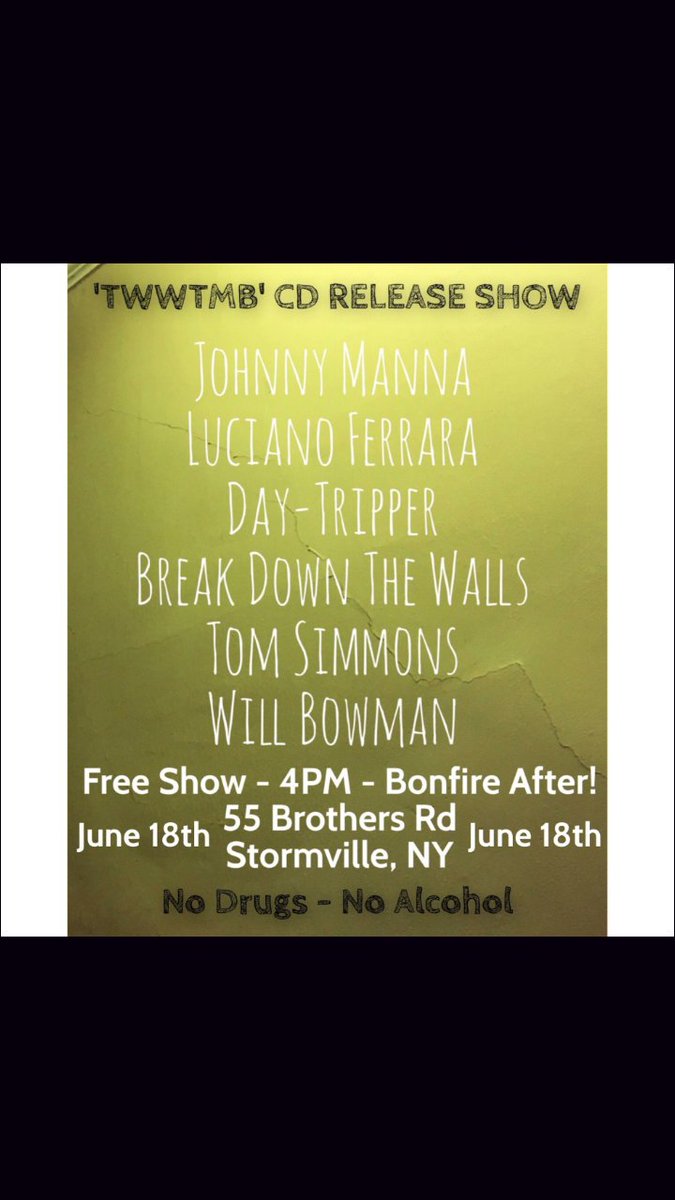 If you have nothing to do tomorrow and enjoy free house shows and acoustic music you should come to this!