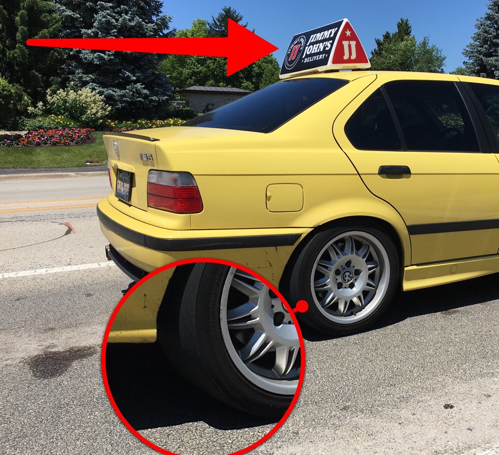 david_silva's tweet photo. Wow, @jimmyjohns must be freaky fast. #slicktiresonthatM3 https://t.co/LgAWrTfmmO