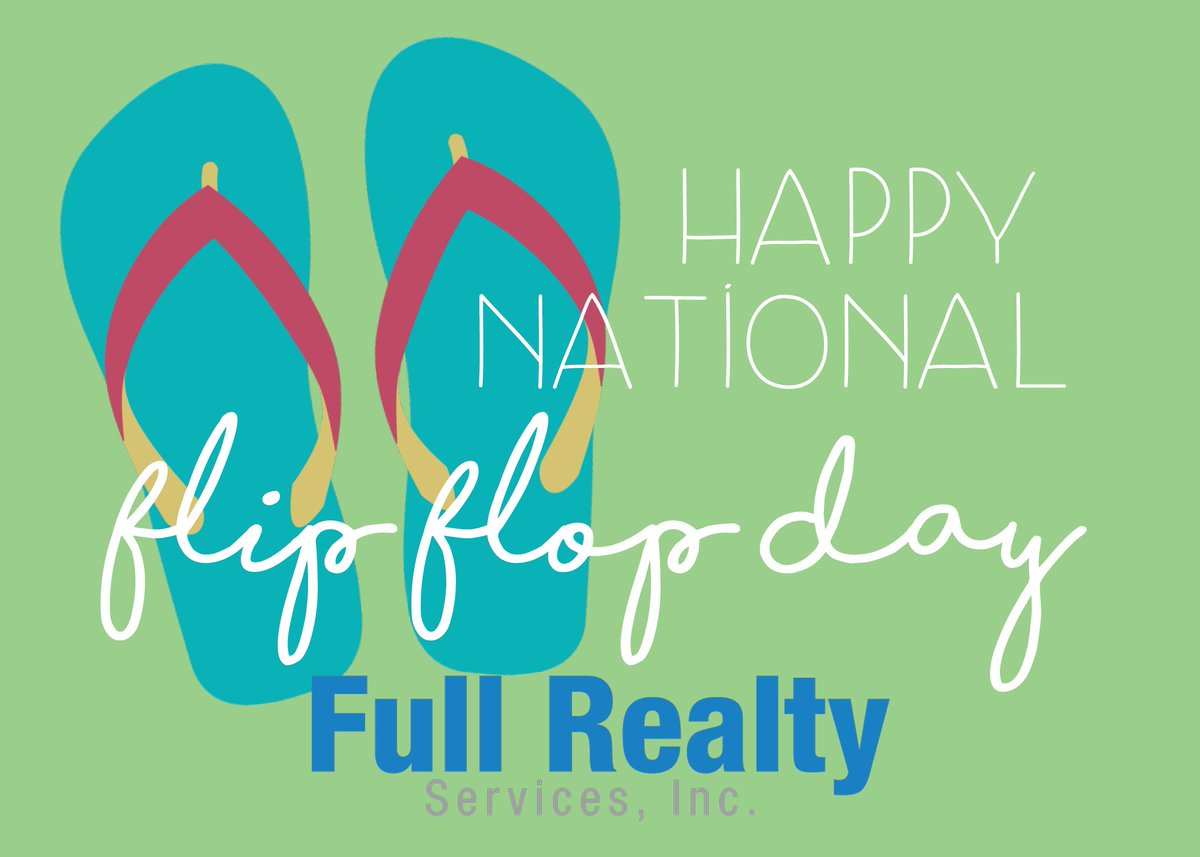 FullRealtyInc's tweet photo. Good thing we live in California! #FRSFamily #FullRealtyServices #NationalFlipFlopDay #FlipFlopDay https://t.co/wET3qfy1nV