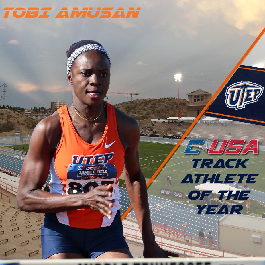 UTEP Track & Field on Twitter: "Tobi Amusan is the C-USA Female Track