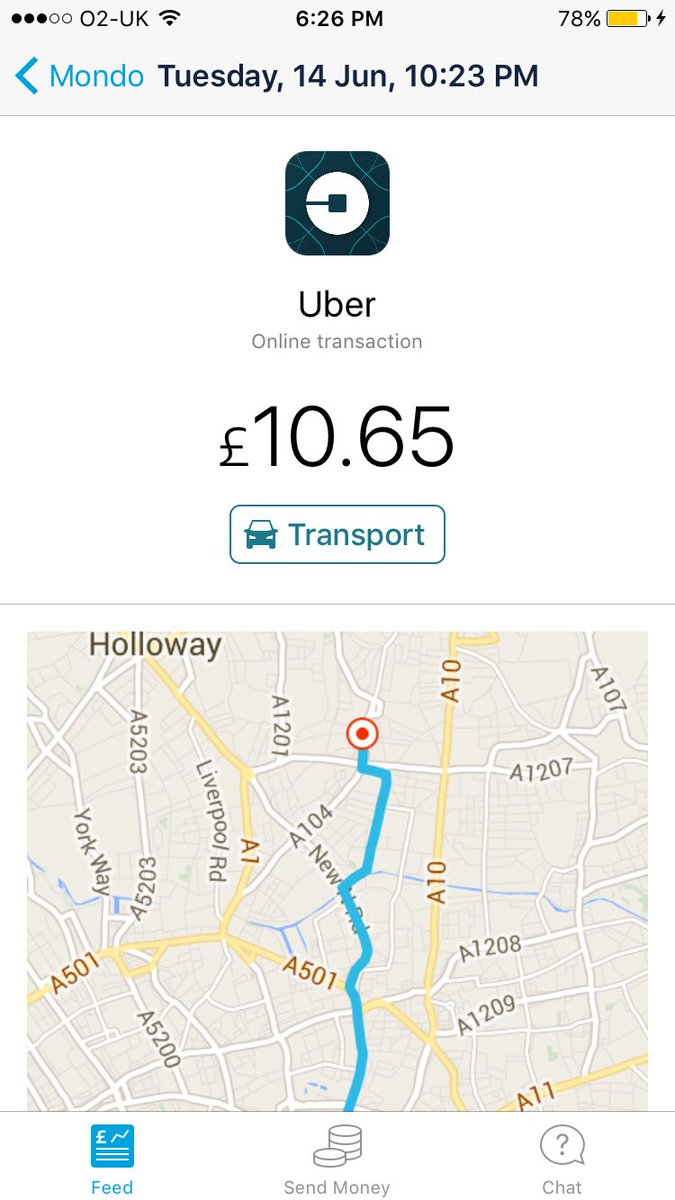 t_blom's tweet image. Hacking on an @uber integration to show your ride details in your @getmondo account