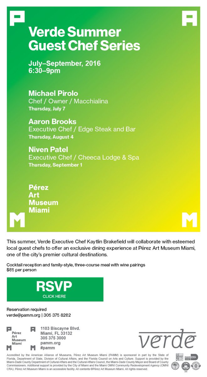 <a href="/VerdeMiami/">Verde Miami</a> Summer Guest Chef Series starting July 7th Michael Pirolo of <a href="/macchialina/">Macchialina</a> ow.ly/tGnp301naHj