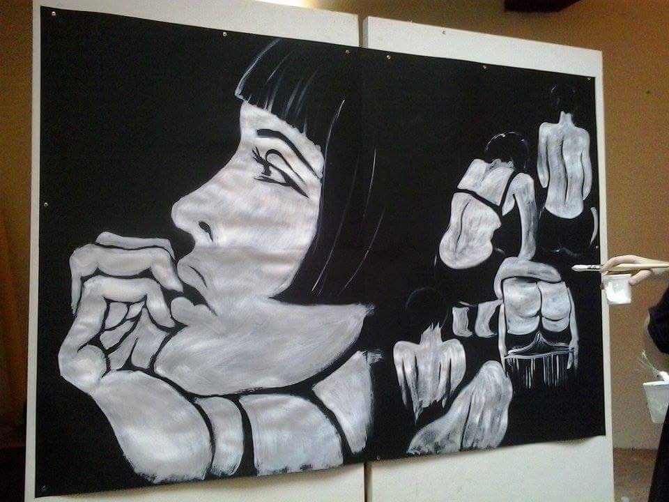 #Urlibro2016 omaggia #Valentina (e la nostra #VivaValentina!) con un live painting <3
