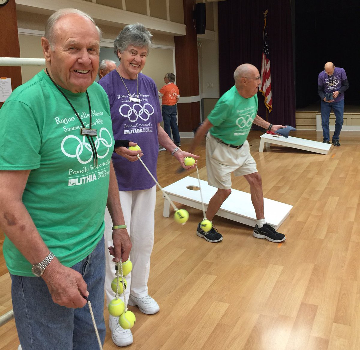 RVManor's tweet photo. Let the Summer Games begin! #ActiveRetirement #CCRC Thank you for your sponsorship, @lithiamedtoy. https://t.co/QHTJxxc3UQ