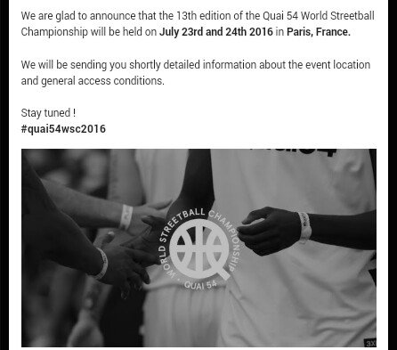 LMCNenLive's tweet photo. Le #Quai54wsc2016 aura lieu les 23 &amp; 24 Juillet à Paris! https://t.co/mcJwhz5rft https://t.co/aQrm63K37S