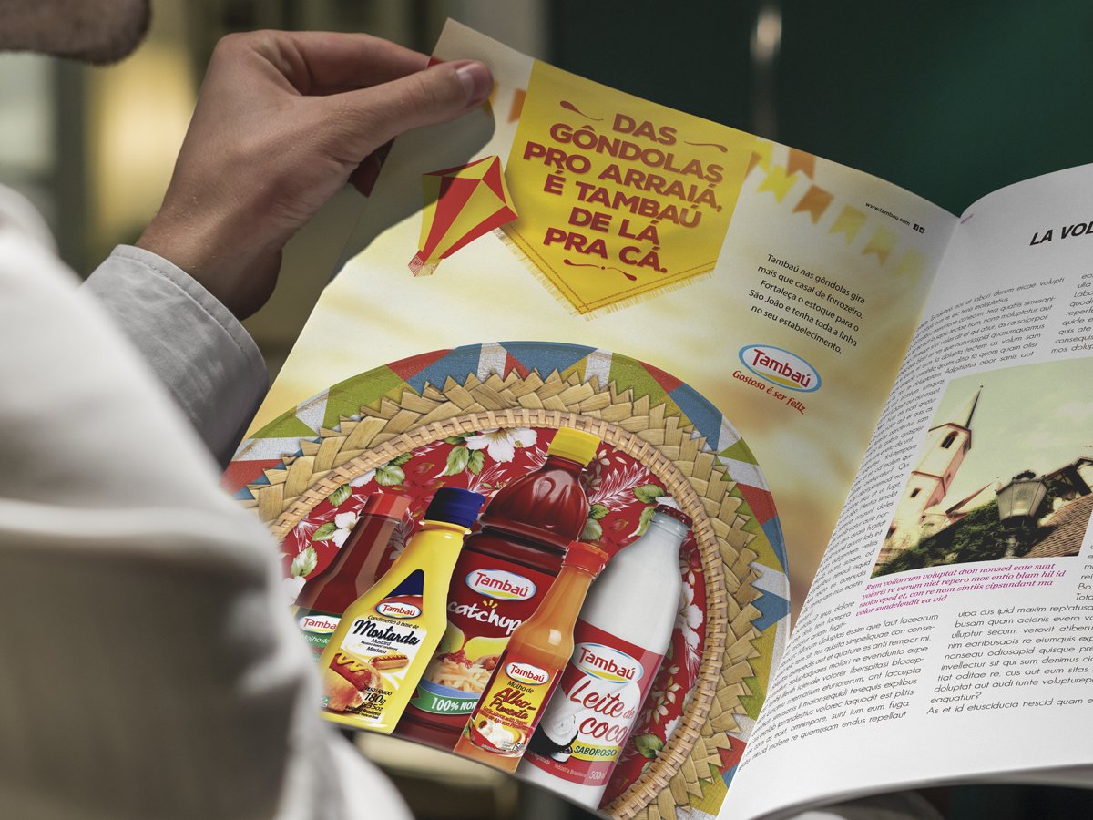 Tambaú anuncia em revista segmentada ao trade, fortalecendo o estoque de sua linha de produtos para a época junina.