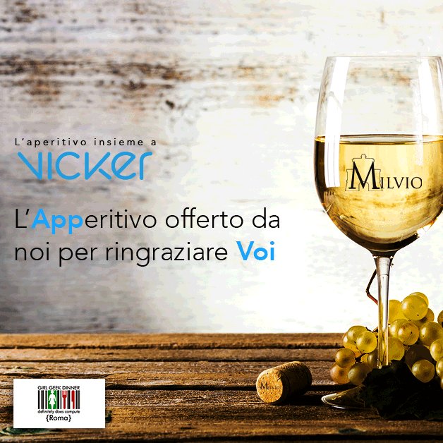 ggdroma's tweet photo. Save the date! Mercoledì 22 ore 19 con @vicker #aperitivo al Milvio per conoscere la nuova app romana #app #geeklife https://t.co/lRlg2eTO2A