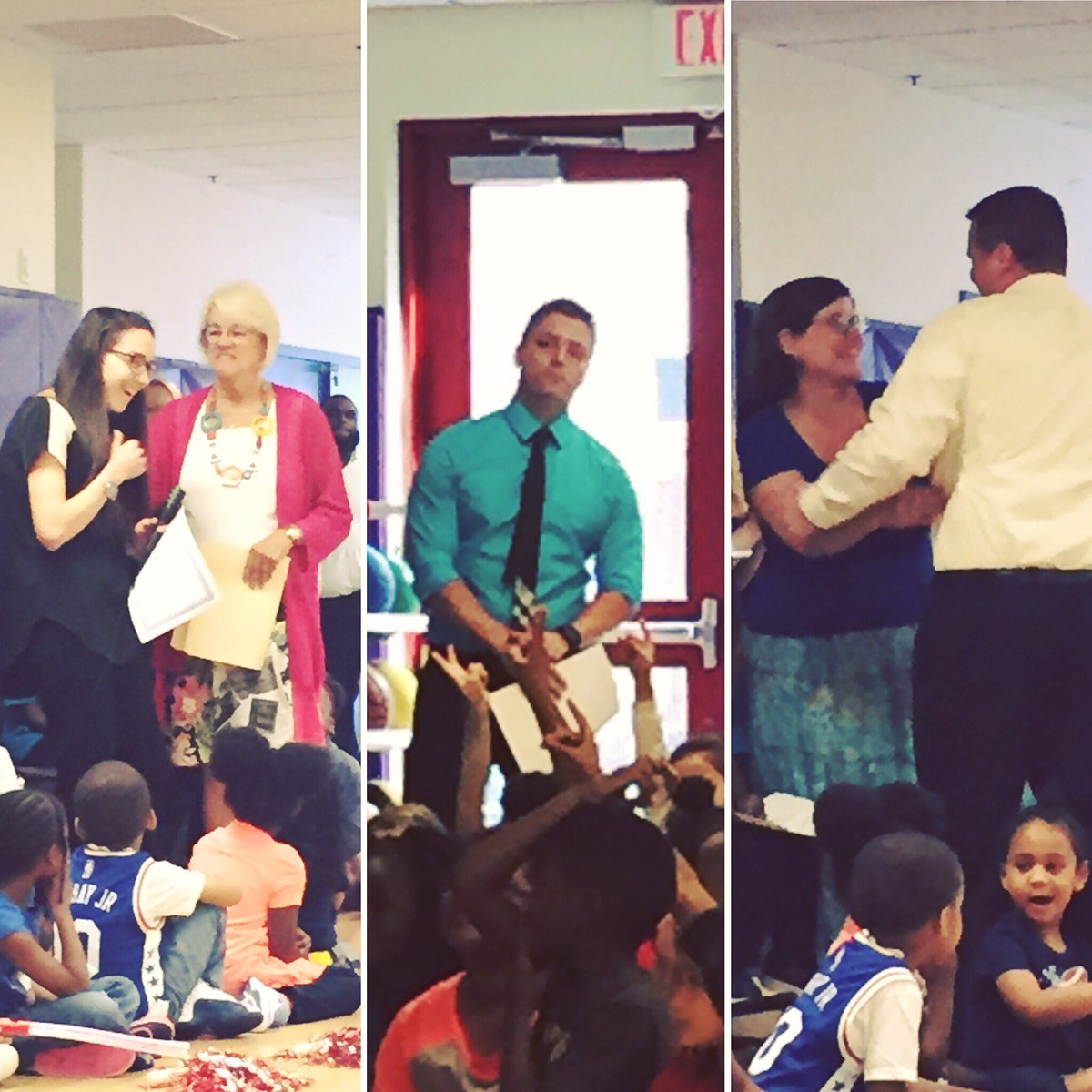 Congrats to Staff Members of the Month, Ms. Pisano &amp; Mr. Byerly &amp; to Mrs. Garner, winner of the James McBride Award.