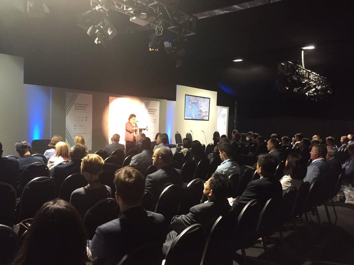 ChrisHeyes_LV's tweet photo. Mayor Chen from Kaohsiung speaking alongside @garymillar at the International Waterfront Forum here at @IFB2016 https://t.co/KppfL4AASr