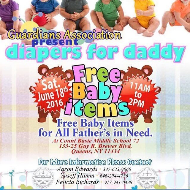 ThabitiBoone's tweet image. Please share @GuardiansNYPD Free Baby Items for Dads event! @NYCDadsGroup @BrownGothamite @AlanSFarrell @EMBOBBITT