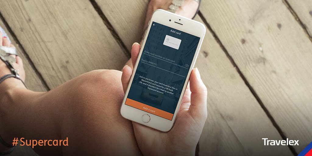 SupercardUK's tweet image. Download #Supercard, link your cards + you’ll never have to tell the bank you’re travelling bit.ly/1Ul8KOa