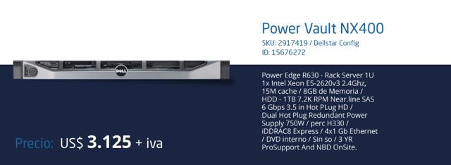 Techinsideltda's tweet image. Dell PowerVault NX400
La última generación de almacenamiento con conexión a red. #redes #internet #intel #server