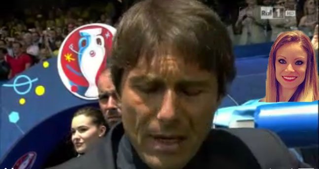 AleImpe1985's tweet photo. La doppia distrazione di Conte.... #RaiDireEuropei #RaiEuro2016 #ItaliaSvezia https://t.co/IBsSw8AmZq