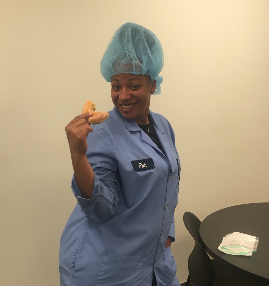 AIMplastics's tweet photo. Friday + Donuts + Pat = FUN!
#FunFriday #AimPlastics https://t.co/oPE1qgag8I