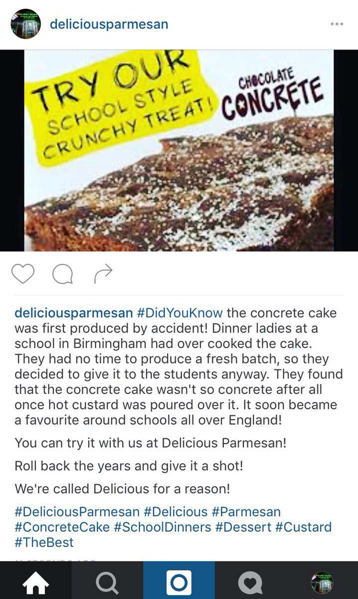 deliciousparmo's tweet photo. #DidYouKnow the concrete cake.. We're called Delicious for a reason! #DeliciousParmesan #Delicious #Parmesan https://t.co/rSTlPy2DUr