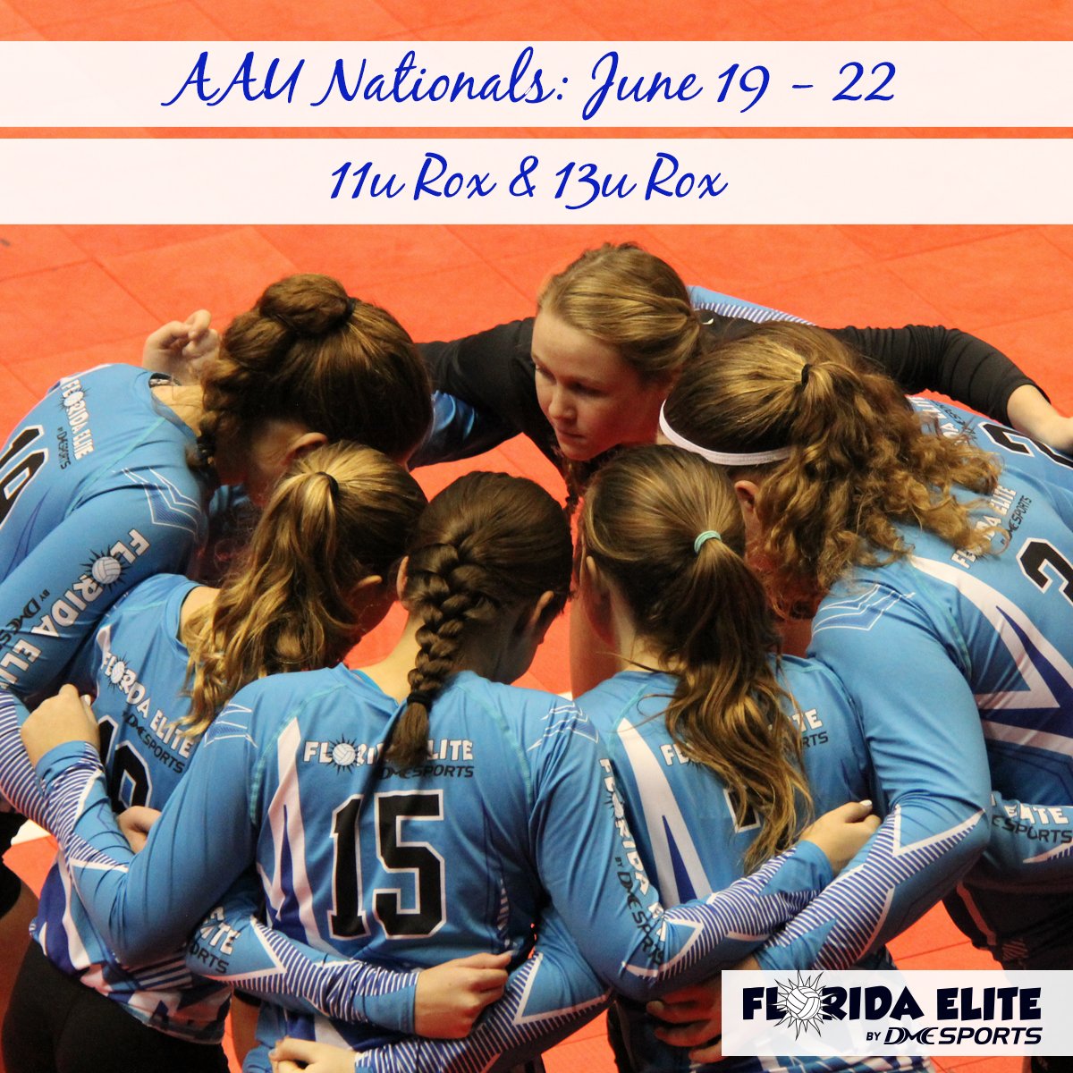 FEbyDME's tweet photo. Best of luck to our 11U Rox and 13U Rox teams as they compete in AAU Nationals! Leave it all on the court! https://t.co/IvDPweYl8H