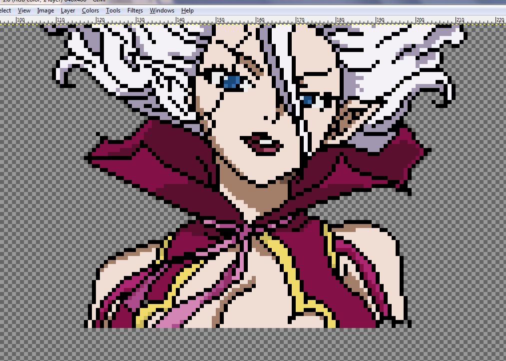 can you guess who is this? haha ^^ #pixelart #FairyTail