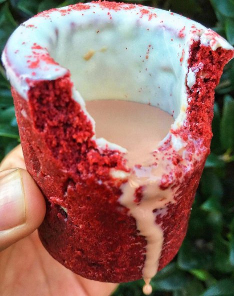 Chase lunch with a #cookieshot YUM!